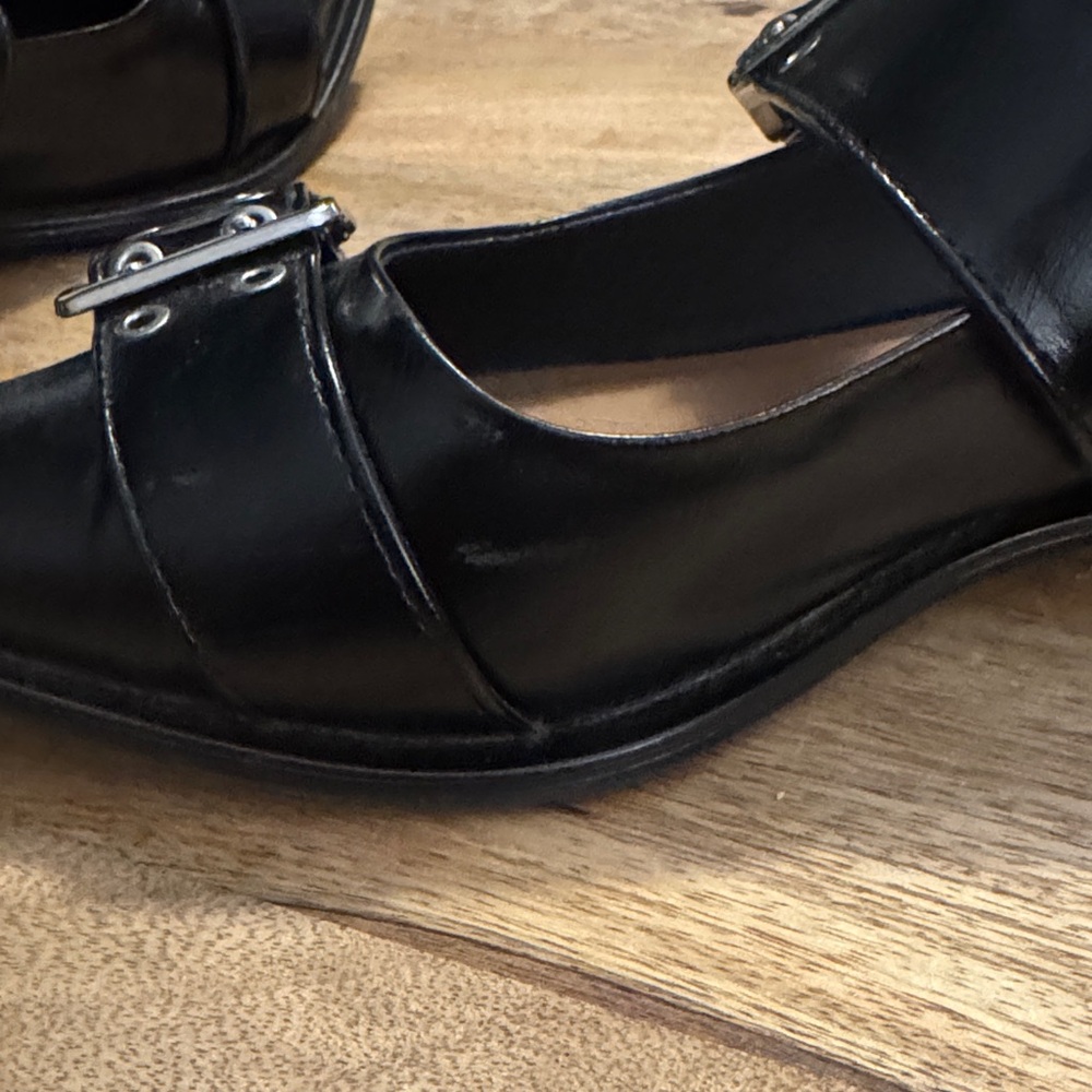 Wild Fable Black Buckle Slingback Shoes Size 9 - Picture 10 of 10